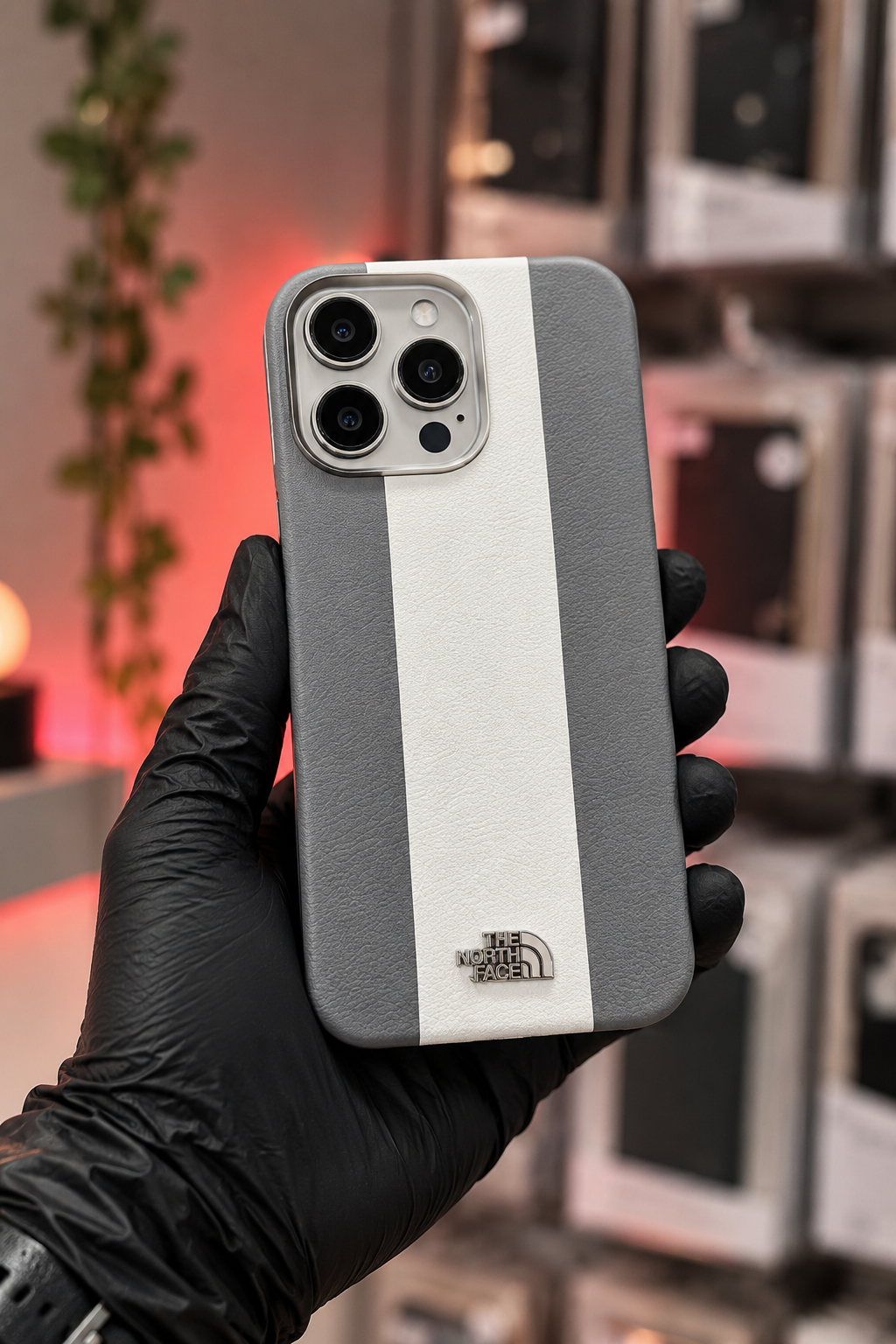 Grey & White iPhone Case β Clean Luxury Aesthetic