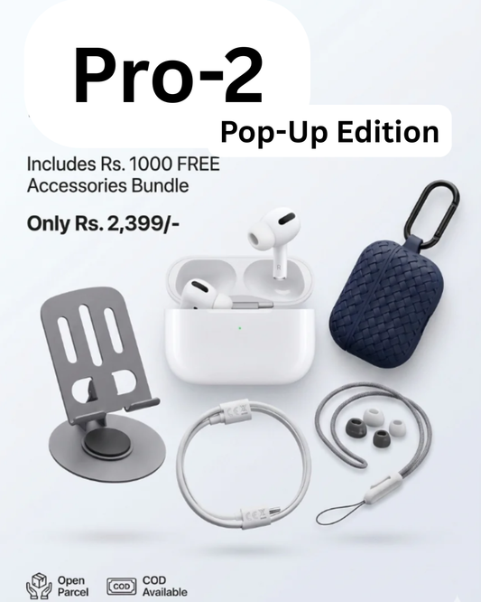 Airpods Pro 2 carbon  — Pop-Up Edition + Rs. 1000 FREE Accessories Bundle
